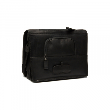 Geanta de laptop din piele naturala, The Chesterfield Brand, Gent, 15.6 inch, Negru [7]