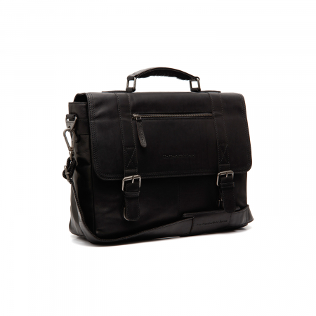 Genti laptop - Geanta de laptop din piele naturala, The Chesterfield Brand, Imperia 14 inch, Negru
