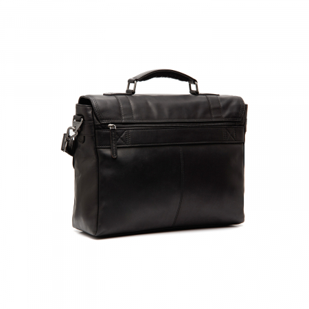 Geanta de laptop din piele naturala, The Chesterfield Brand, Imperia 14 inch, Negru [5]