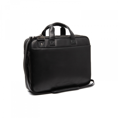 Genti laptop - Geanta de laptop din piele naturala, The Chesterfield Brand, Iseo 15 inch, Negru