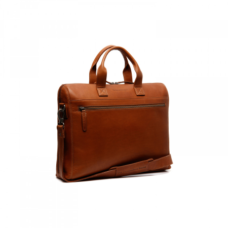 Geanta de laptop din piele naturala, The Chesterfield Brand, Levanto 14 inch, Maro coniac [3]