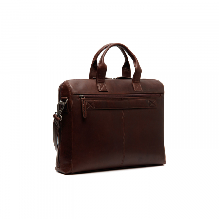 Geanta de laptop din piele naturala, The Chesterfield Brand, Levanto 14 inch, Maro inchis [5]