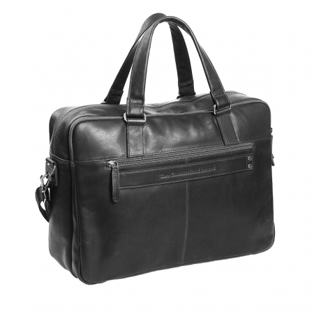 Geanta de laptop din piele naturala, The Chesterfield Brand, Misha 17 inch, Negru [5]