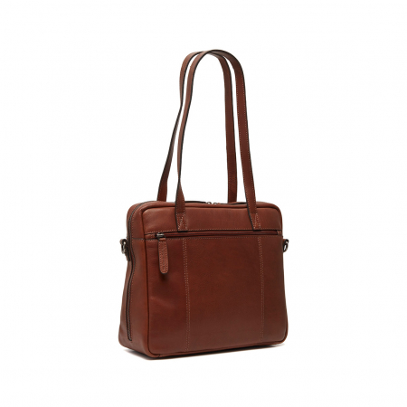 Geanta de laptop din piele naturala, The Chesterfield Brand, Puglia 14 inch, Maro coniac [6]