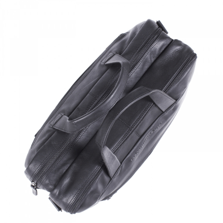 Geanta de laptop din piele naturala, The Chesterfield Brand, Ryan 17 inch, Negru [3]