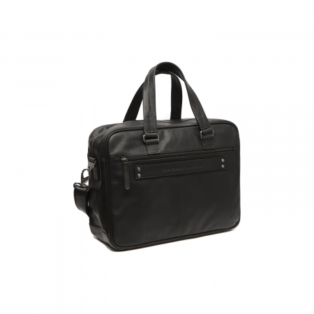 Geanta pentru laptop de 15 inch, din piele naturala, The Chesterfield Brand, Singapore, Negru [1]