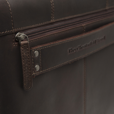 Geanta de laptop, din piele naturala, The Chesterfield Brand, Stuttgart 14 inch, Maro inchis [5]