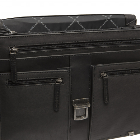 Geanta de laptop, din piele naturala, The Chesterfield Brand, Stuttgart 14 inch, Negru [2]