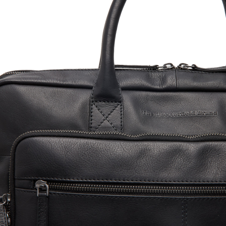 Geanta de laptop din piele naturala, The Chesterfield Brand, Tacama 16 inch, Negru [4]