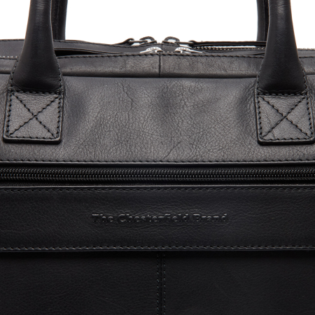 Geanta de laptop din piele naturala, The Chesterfield Brand, Tacama 16 inch, Negru [3]