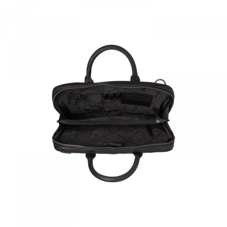 Geanta de laptop din piele naturala, The Chesterfield Brand, Tilbury,14 inch, Negru [5]