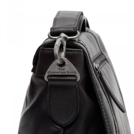 Geanta de laptop din piele naturala, The Chesterfield Brand, Veneto 14 inch, Negru [2]
