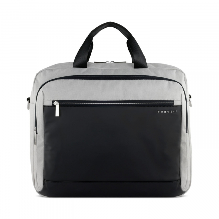Geanta de laptop si documente, unisex, bugatti, seria Sera, Gri deschis / Negru [1]