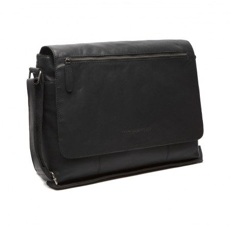 Genti laptop - Geanta de laptop The Chesterfield Brand, din piele premium, Toledo, Negru