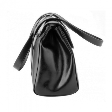Geanta de mana din piele naturala, model 193, Negru [1]