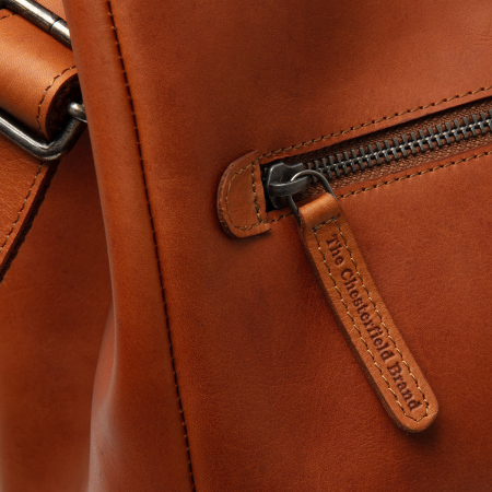 Geanta de mana si umar, piele naturala, The Chesterfield Brand, Fioline, Maro coniac [3]