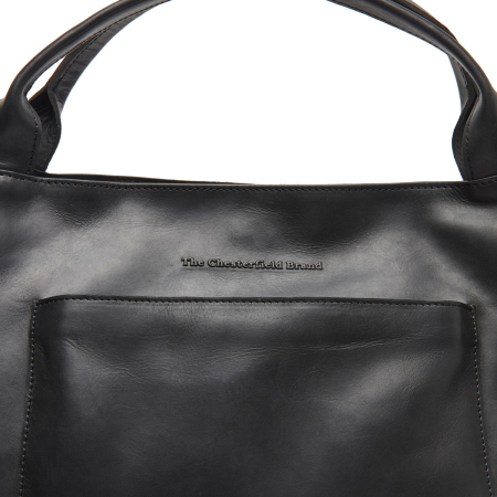 Geanta de mana si umar, piele naturala, The Chesterfield Brand, Fioline, Negru [3]