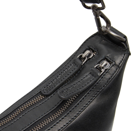 Geanta de mana si umar, piele naturala, The Chesterfield Brand, Moneva, Negru [3]