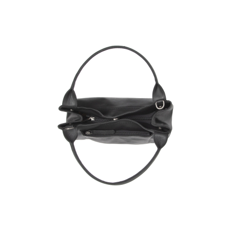 Geanta de mana si umar Tenara din piele naturala, The Chesterfield Brand - Negru [2]