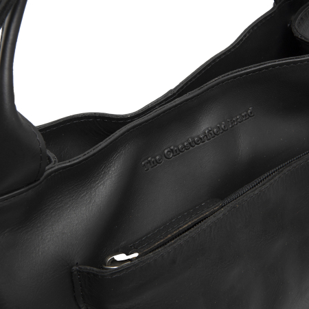 Geanta de mana si umar Tenara din piele naturala, The Chesterfield Brand - Negru [4]