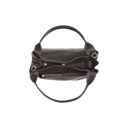 Geanta de mana si umar Tenara din piele naturala, The Chesterfield Brand - Maro inchis [1]