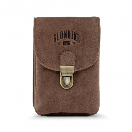 Geanta de pus la curea, Klondike, din piele naturala, model Bobby, Maro [2]