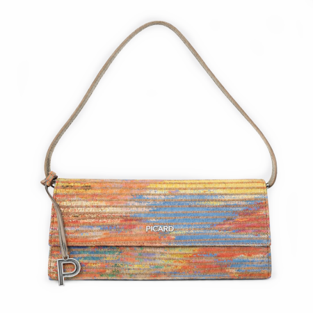 Plicuri elegante - Geanta de seara Picard din piele naturala – Seria Auguri Multicolor