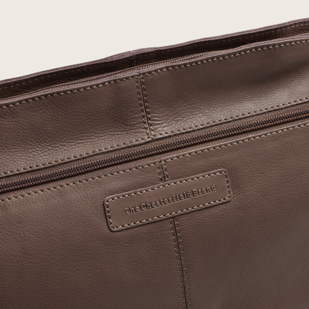 Geanta de umar Astero din piele naturala, The Chesterfield Brand - Taupe inchis [10]