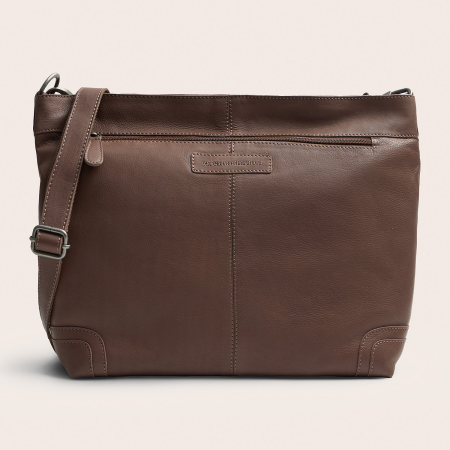 Geanta de umar Astero din piele naturala, The Chesterfield Brand - Taupe inchis [2]