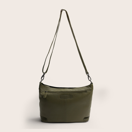 Geanta de umar Astero din piele naturala, The Chesterfield Brand - Verde olive [3]