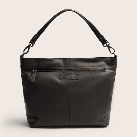 Geanta de umar Astero din piele naturala, The Chesterfield Brand - Gri [3]