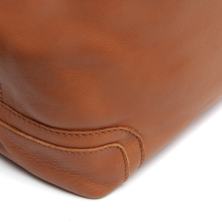 Geanta de umar Astero din piele naturala, The Chesterfield Brand - Maro coniac [5]