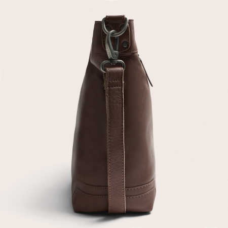 Geanta de umar Astero din piele naturala, The Chesterfield Brand - Taupe inchis [1]