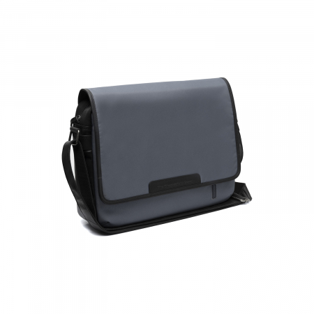 Genti laptop - Geanta de umar din nylon si piele, The Chesterfield Brand, Falun, Gri