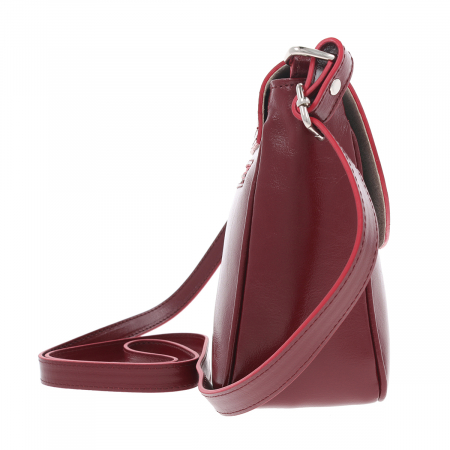 Geanta de dama din piele naturala, model 255, Bordo [4]