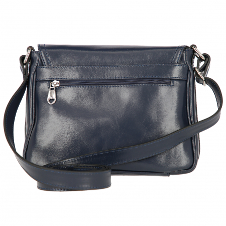Geanta dama din piele naturala, model 127, de umar si crossbody, Bleumarin [2]