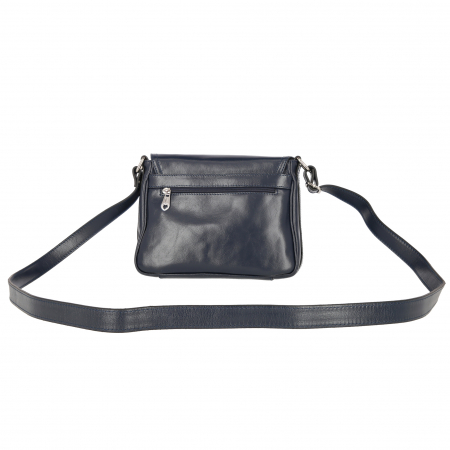 Geanta dama din piele naturala, model 127, de umar si crossbody, Bleumarin [3]