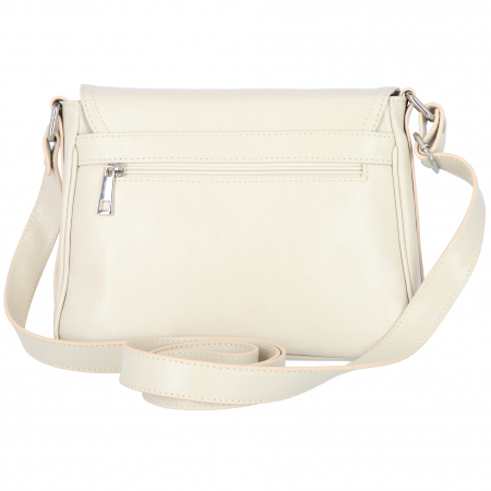 Geanta dama din piele naturala, model 127, de umar si crossbody, Bej [3]