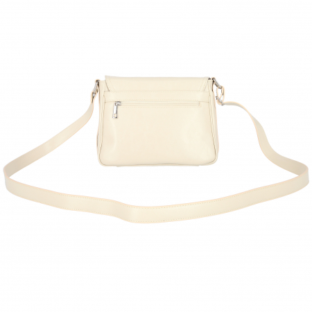 Geanta dama din piele naturala, model 127, de umar si crossbody, Bej [4]