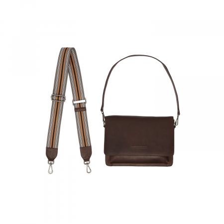 Geanta de umar din piele naturala, The Chesterfield Brand, Aviles, Maro inchis [1]