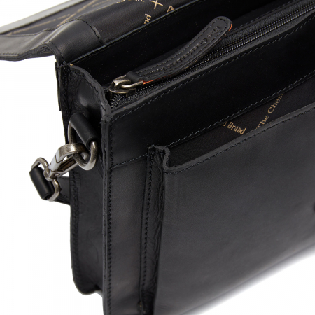 Geanta de umar din piele naturala, The Chesterfield Brand, Aviles, Negru [2]
