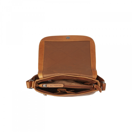 Geanta de umar, din piele naturala, The Chesterfield Brand, Everglades, Maro coniac [4]