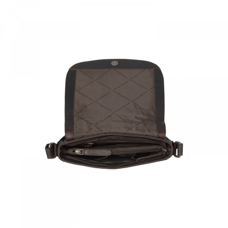 Geanta de umar, din piele naturala, The Chesterfield Brand, Everglades, Maro inchis [3]