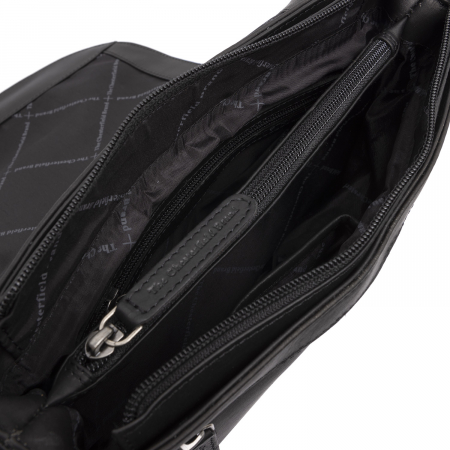 Geanta de umar, din piele naturala, The Chesterfield Brand, Rubio, Negru [1]