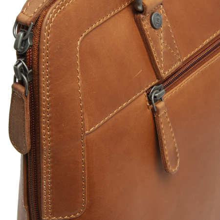 Geanta de umar Elvar din piele naturala, The Chesterfield Brand - Maro coniac [3]