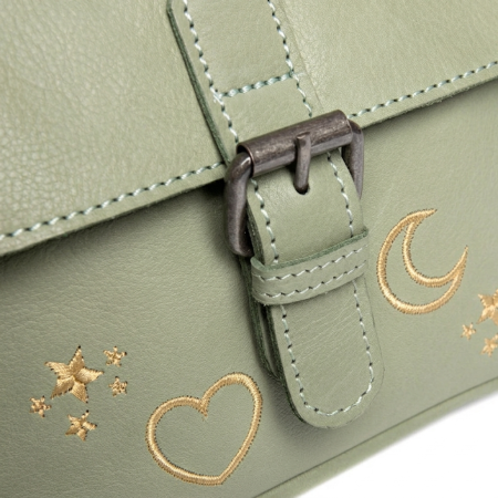 Geanta de umar Primrose din piele naturala, The Chesterfield Brand - Verde pastel [3]