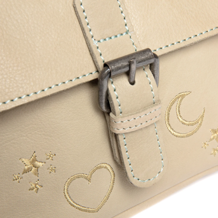 Geanta de umar Primrose din piele naturala, The Chesterfield Brand - Bej [2]