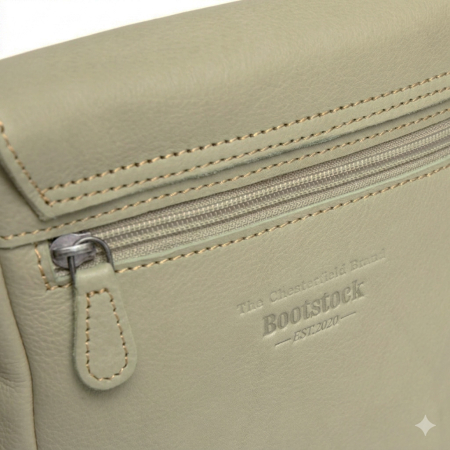 Geanta de umar Primrose din piele naturala, The Chesterfield Brand - Verde pastel [4]