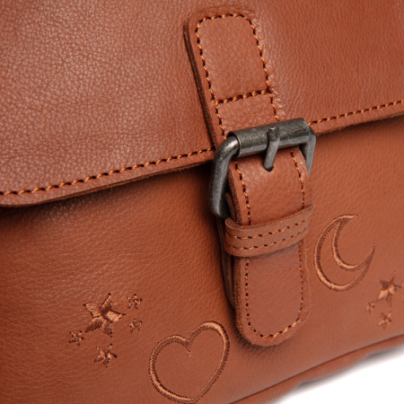 Geanta de umar Primrose din piele naturala, The Chesterfield Brand - Maro coniac [2]