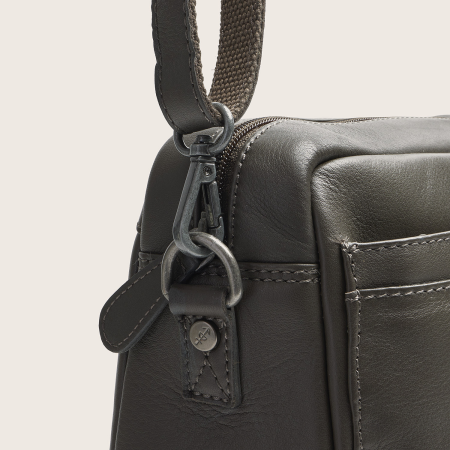 Geanta de umar Liora din piele naturala, The Chesterfield Brand - Gri inchis [6]